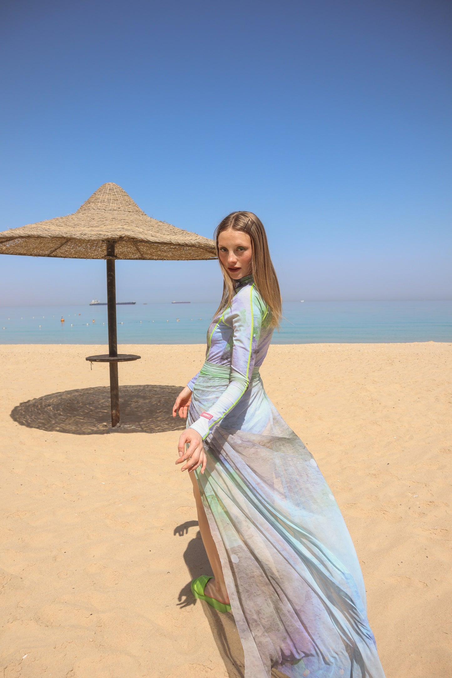 Neon Rush Maxi Tulle Skirt