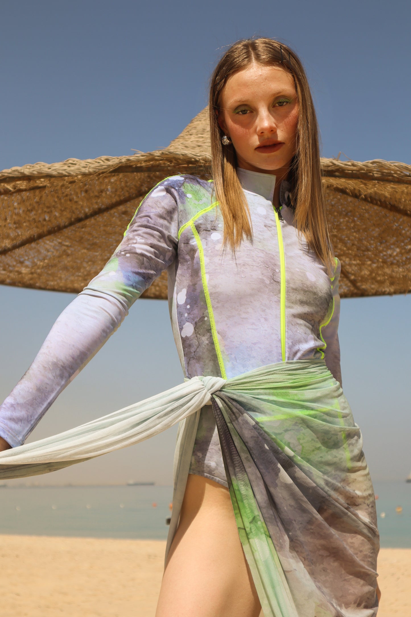 Neon Rush Maxi Tulle Skirt