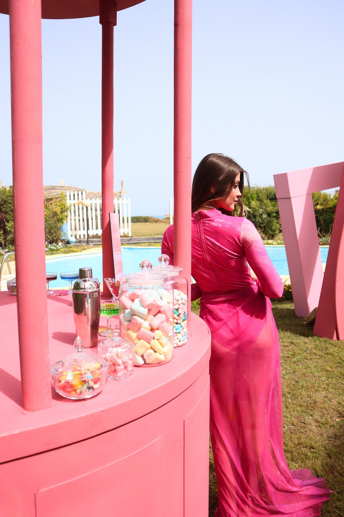 Hot Pink Poison Maxi Tulle Skirt