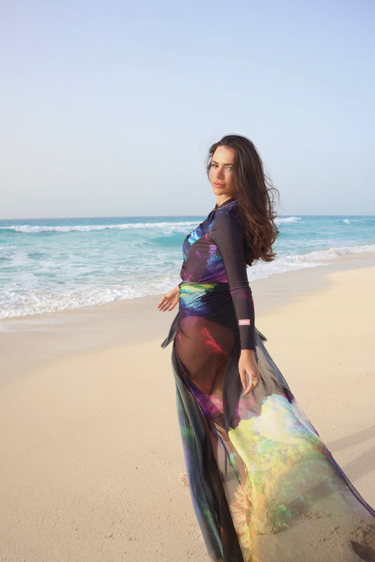 Cosmic Reef Maxi Tulle Skirt